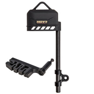 Hoyt Carbon Solo 2-Piece - 4 Arrow Quiver - Black Out