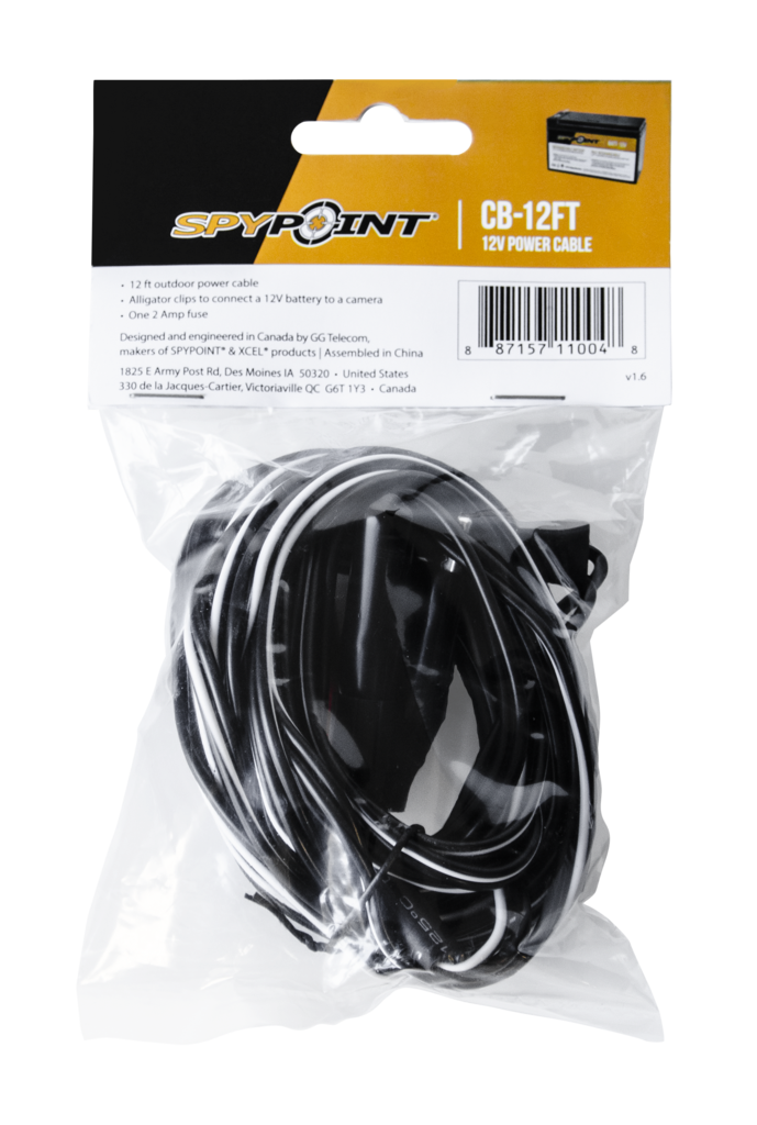 SpyPoint 12V Power Cable
