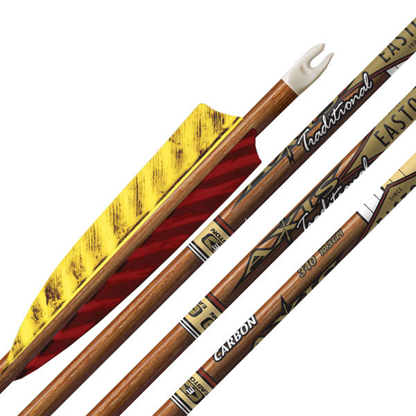 Easton Axis 5mm Traditional 4" Feathers - 6pk